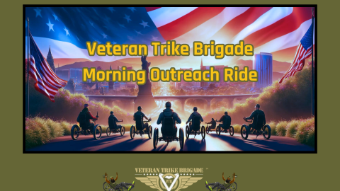Veteran Trike Brigade Morning Outreach Ride.
