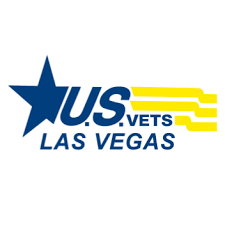 U.S. Vets Las Vegas Logo - Yellow and Blue - Forgotten Not Gone Hosted Ride